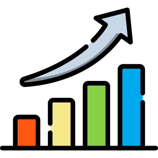 Ein Diagramm im Comic-Stil verdeutlicht die Steigerung der Website-Sicherheit und Performance für eine bessere SEO