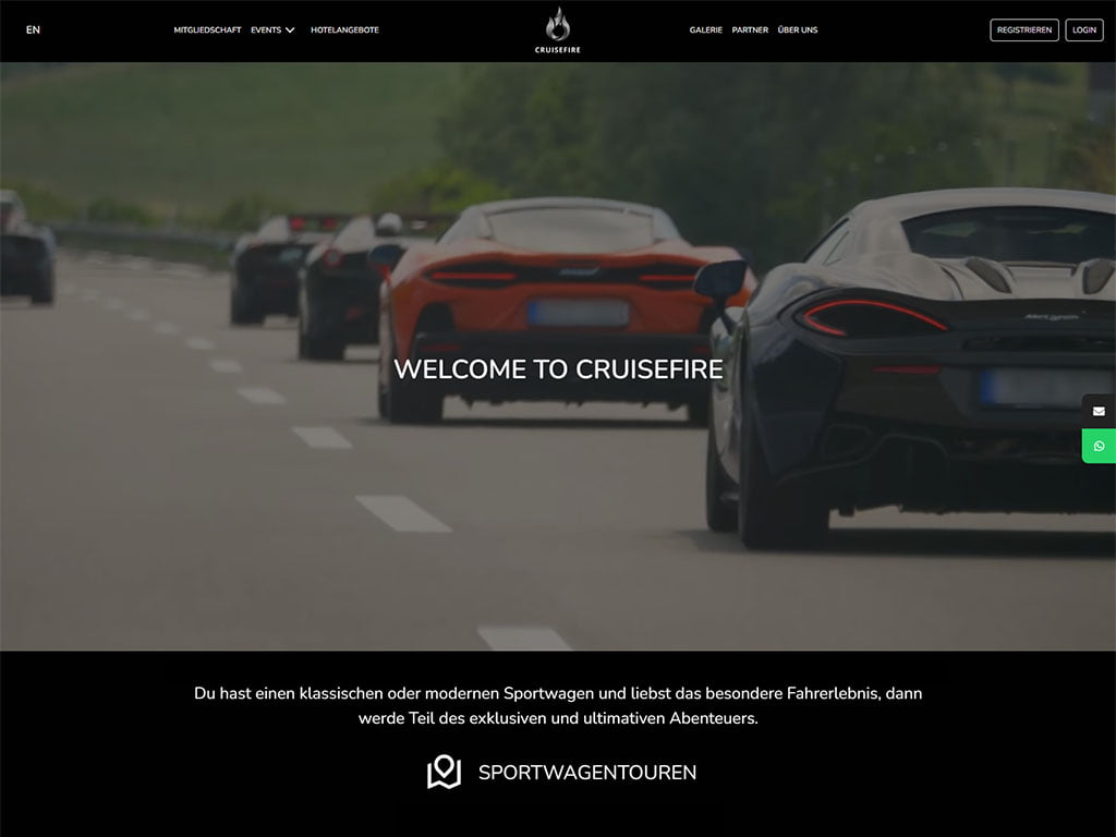 Cruisefire GmbH - Webdesign und Online-Marketing Referenz aus München