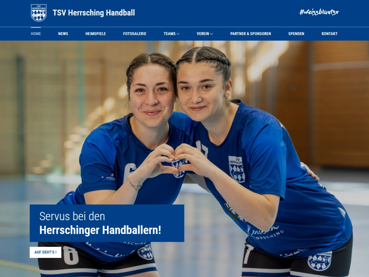 webdesign referenz tsv herrsching handball v1