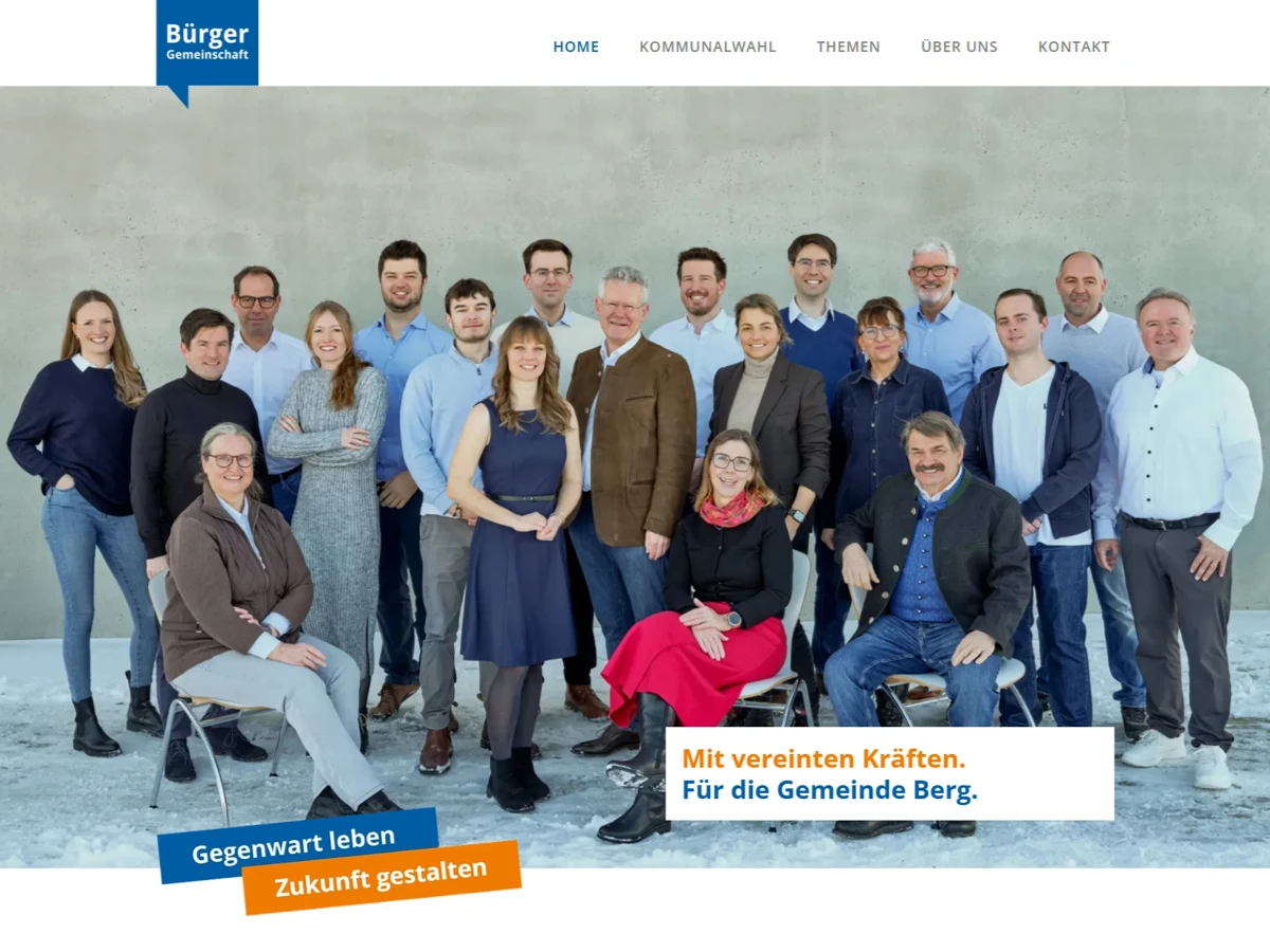 WordPress Referenz der BürgerGemeinschaft in Berg am Starnberger See